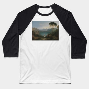 Lake Avernus- Aeneas and the Cumaean Sybil by J.M.W. Turner Baseball T-Shirt